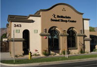 Office building with HeMacinto Sound Sleep Center logo.